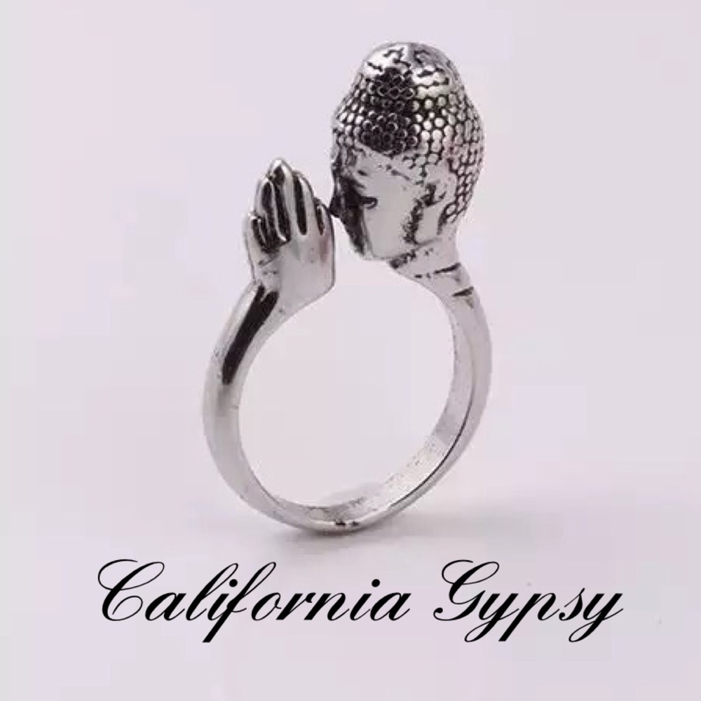 Buddha Ethnic Boho gypsy peace ring - Picture 3 of 5